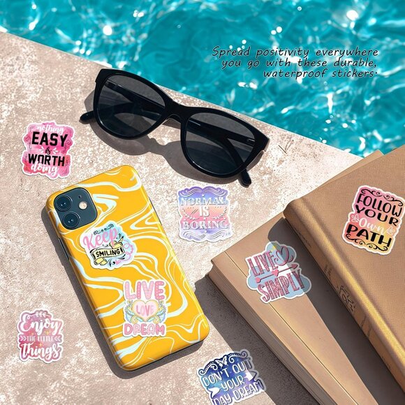 50ct Random Self-Motivation/Inspirational Vinyl Stickers - Picture 5 of 5